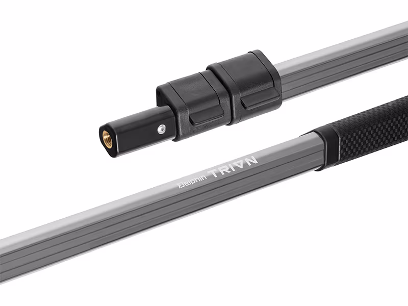 Telescopic landing net handle Delphin TRION