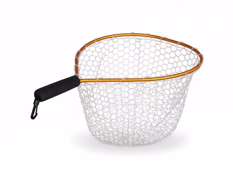 Trout landing net Delphin SoftLUX soft mesh