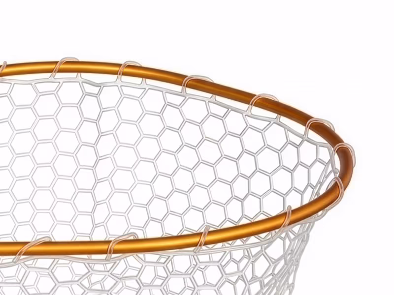 Trout landing net Delphin SoftLUX soft mesh