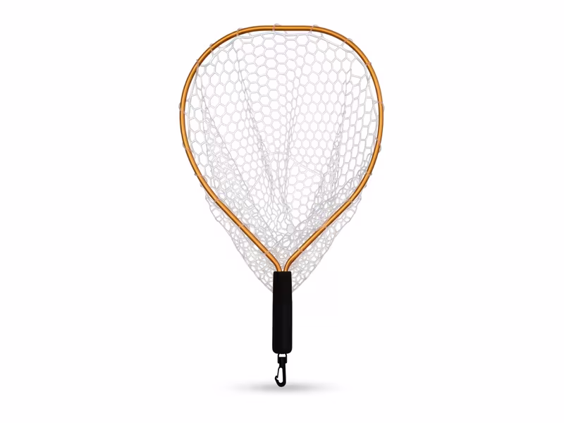 Trout landing net Delphin SoftLUX soft mesh