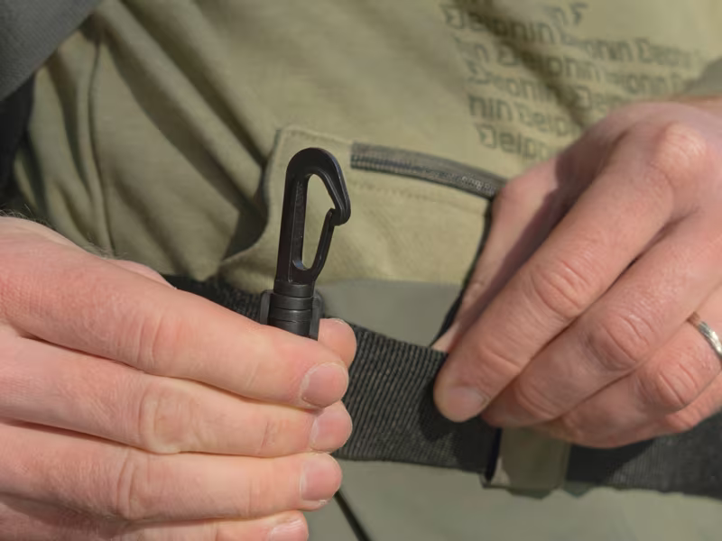 Trout landing net Delphin SoftLUX soft mesh