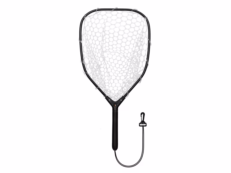 Trout landing net Delphin TroutSPIN soft mesh