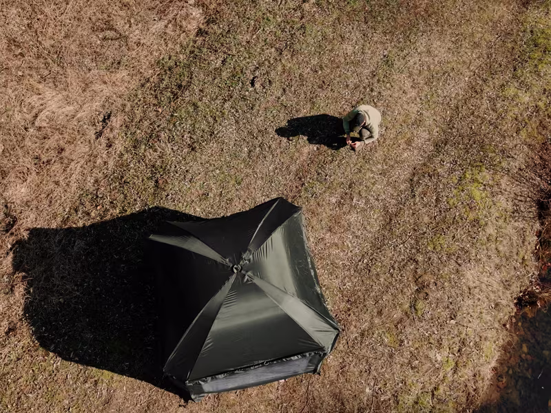 Umbrella with a side wall Delphin DualiX STABIL
