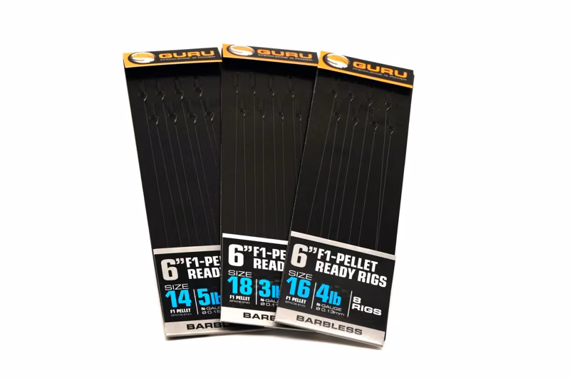 Guru F1 Pellet Pole Rig 6 inch Size 16 x 8 (0.13mm) II