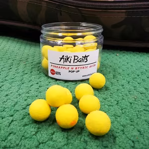 Boiliai Aiki Baits Pineapple N' Buttyric Pop Ups 14mm