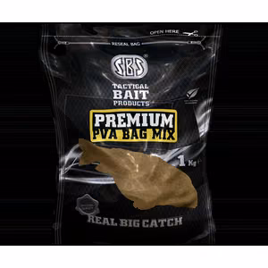 PVA Jaukas SBS Baits Premium PVA Bag Mix Tuna & Black Pepper