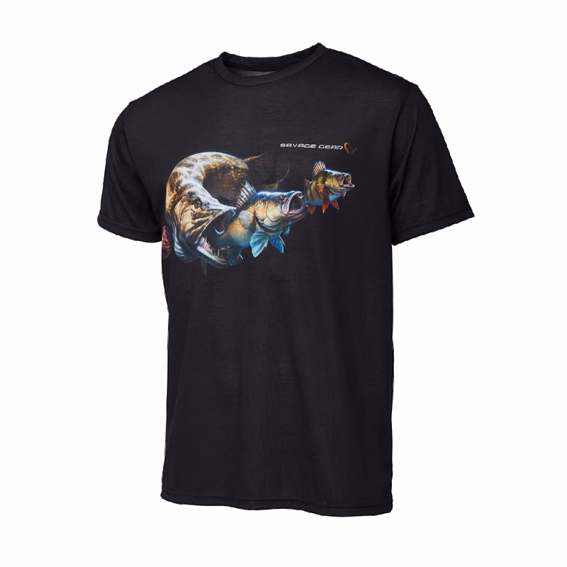 Marškinėliai Savage Gear Cannibal T-Shirt Black