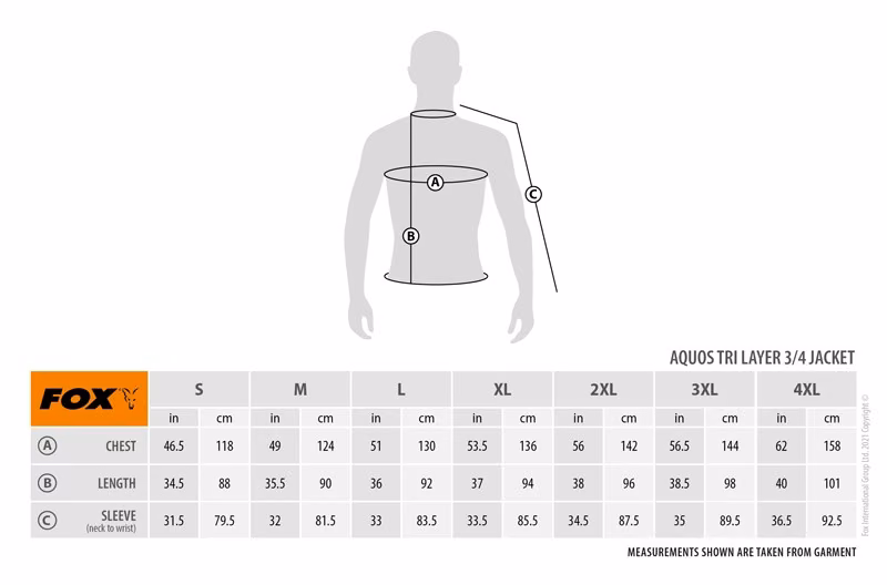 Striukė Fox Aquos Tri-Layer 3/4 Jacket