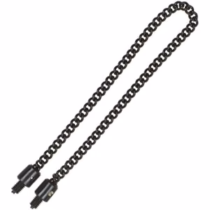 Solar Tackle - Black Stainless Chain - Plastic Ended 9 inch