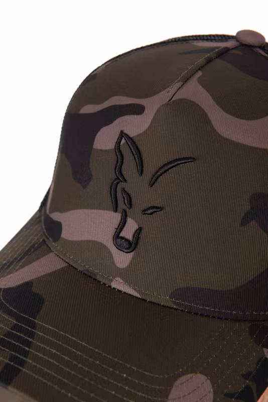 Fox Black Camo Trucker