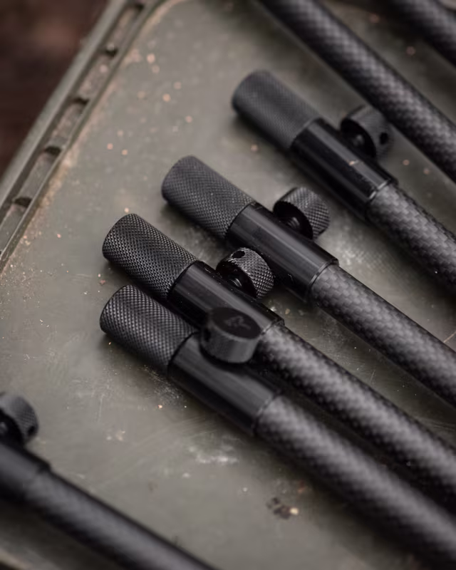 Fox Black Label Carbon 2 Rod Buzz Bars 110mm - 125mm