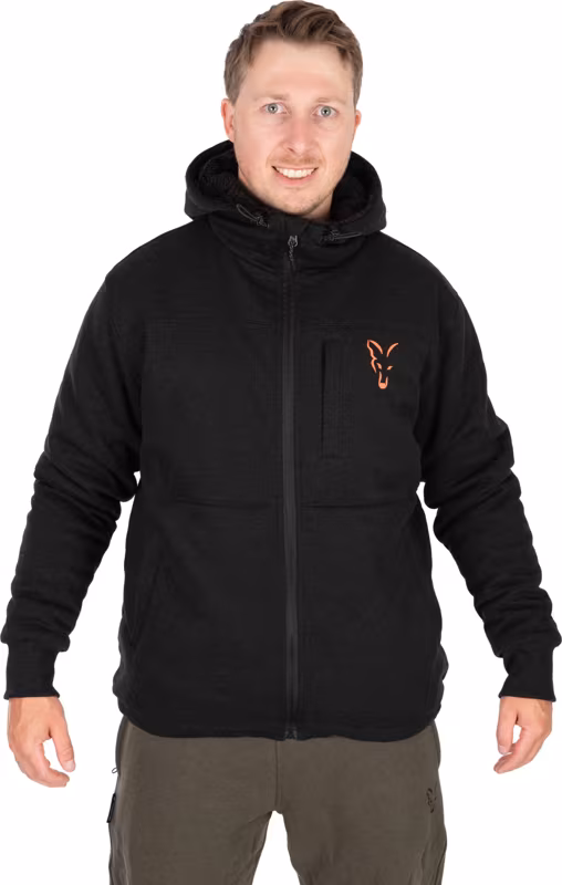 Fox Collection Sherpa Hoody Black/Orange