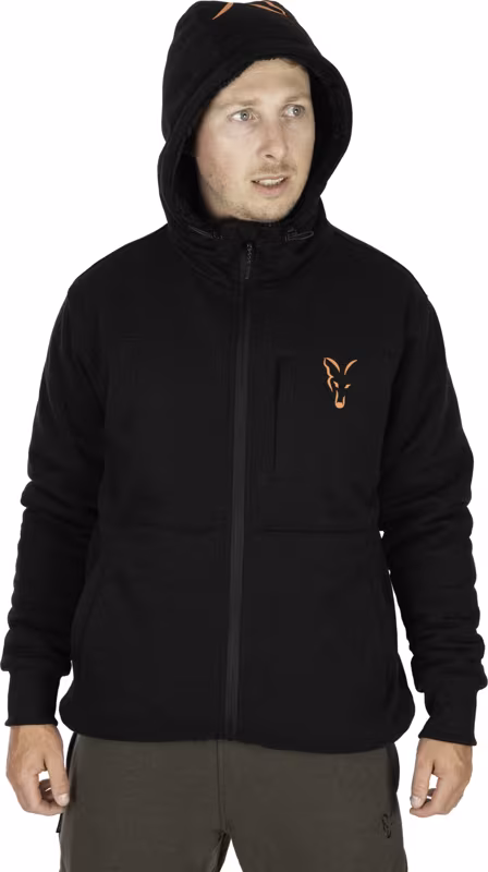 Fox Collection Sherpa Hoody Black/Orange