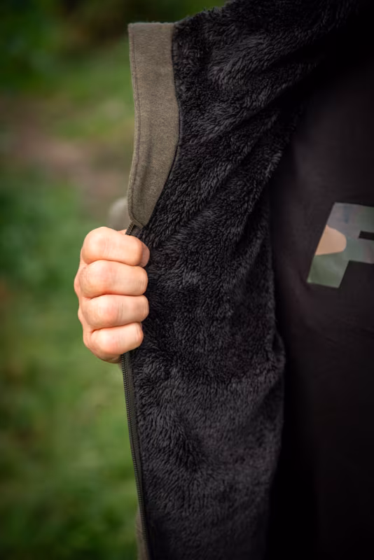 Fox Collection Sherpa Hoody Black/Orange