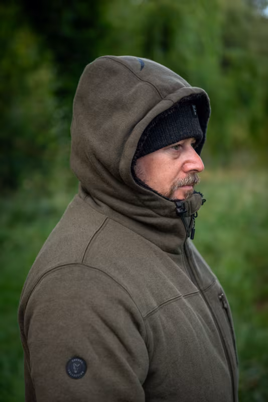 Fox Collection Sherpa Hoody Black/Orange