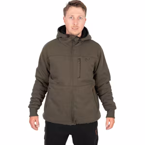 Fox Collection Sherpa Hoody Green/Black