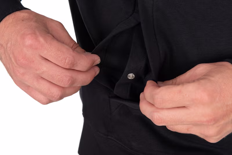 Fox Collection Zipped Hoody Black