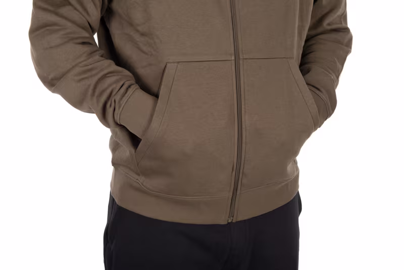 Fox Collection Zipped Hoody Green