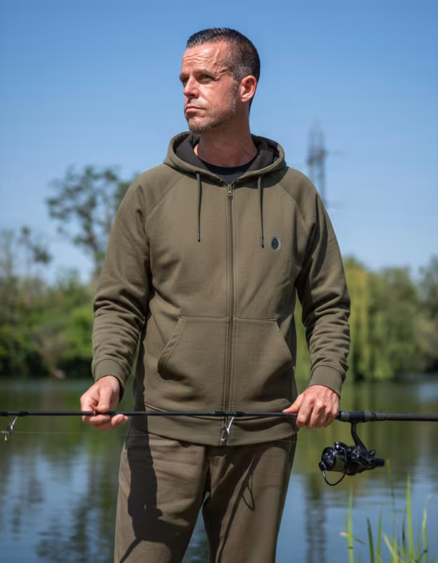 Fox Collection Zipped Hoody Green