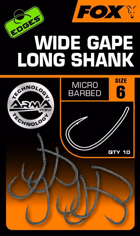 Fox Edges Armapoint Super Wide Gape Long Shank