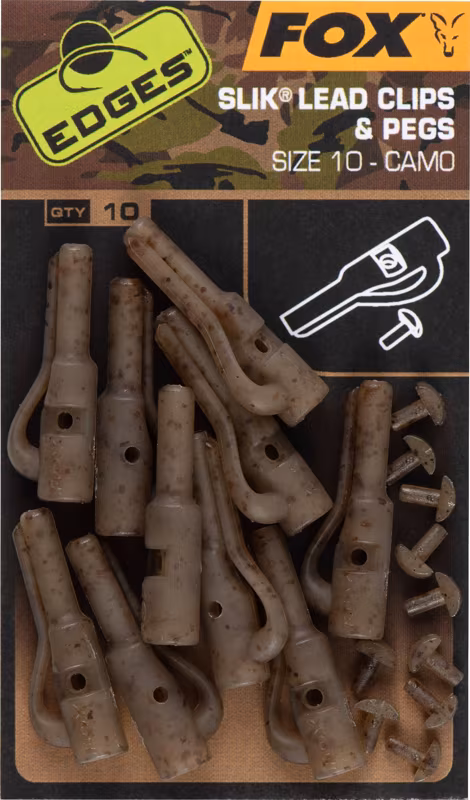 Fox Edges Camo Slik Lead Clip + Pegs