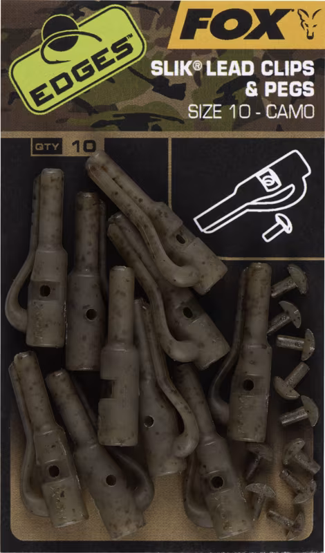 Fox Edges Camo Slik Lead Clip + Pegs