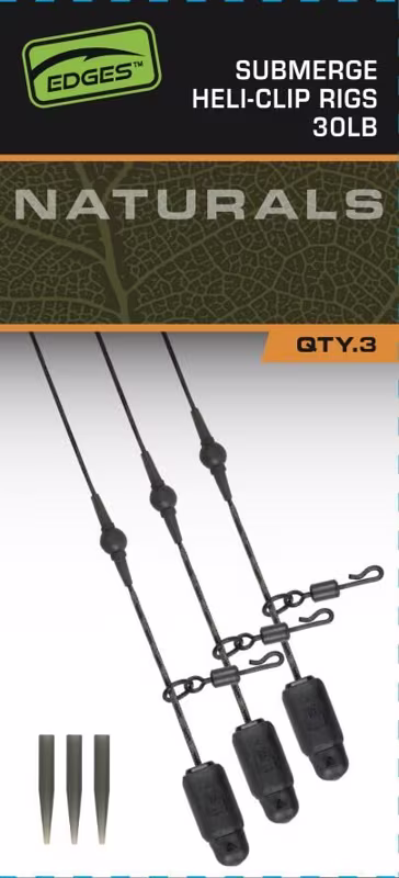 Fox Edges Naturals Heli-Clip Rigs Submerge