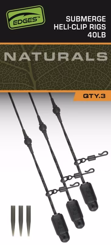 Fox Edges Naturals Heli-Clip Rigs Submerge