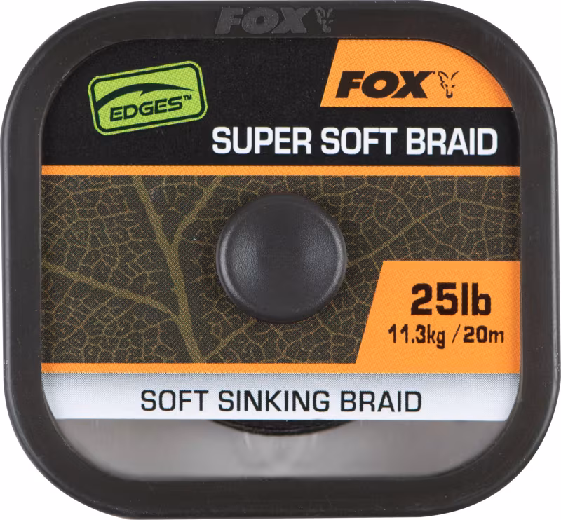 Fox Edges Naturals Super Soft Braided Hooklength 20m 20lb 9.1kg