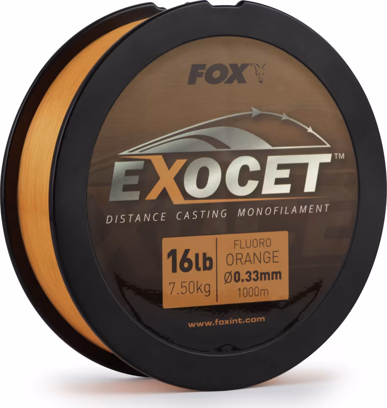 Fox Exocet Fluoro orange Mono 0.28mm 12lb 5.5kg 1000m