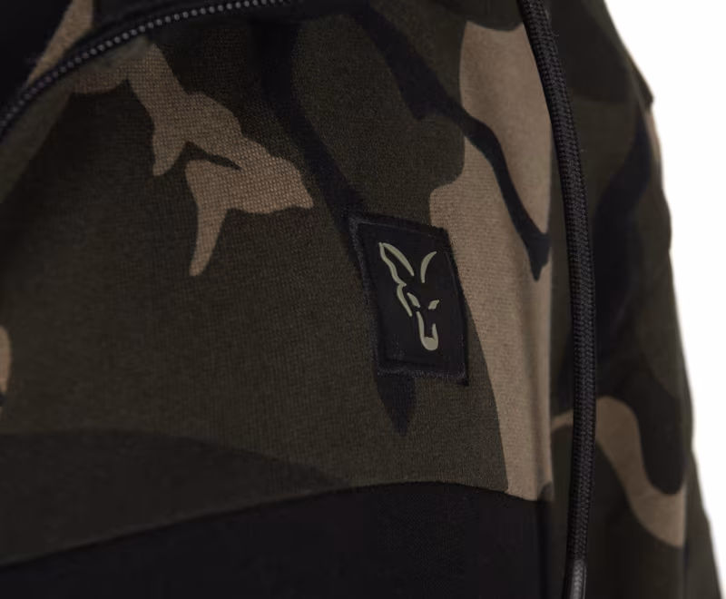 Fox LW Black Camo Split Zip Hoody