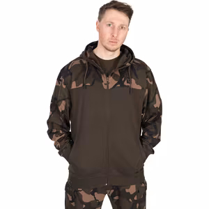 Fox LW Khaki Camo Split Zip Hoody