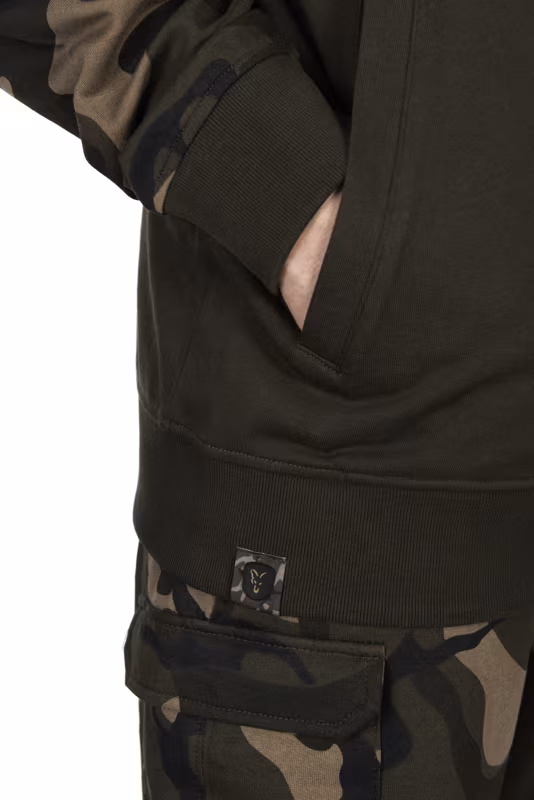 Fox LW Khaki Camo Split Zip Hoody