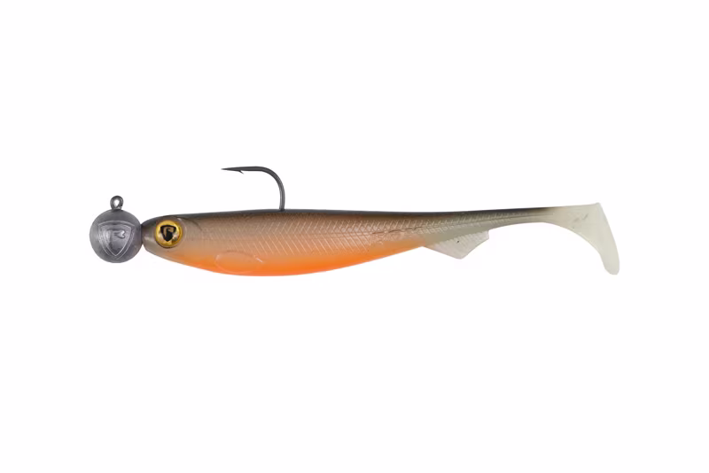 Fox Rage Bulk Loaded Slick Shad 11cm UV Hot Olive 3/0 12g 30pcs
