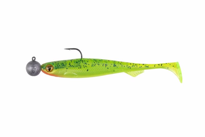 Fox Rage Bulk Loaded Slick Shad 11cm UV Lemon Tiger 3/0 12g 30pcs