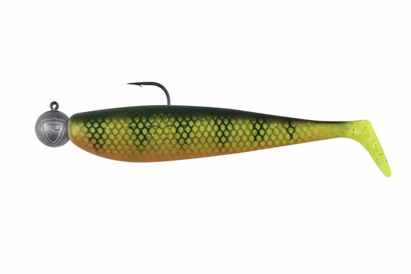 Fox Rage Bulk Loaded Zander Pro Shad 7.5cm UV Natural Perch 1/0 5g 40pcs