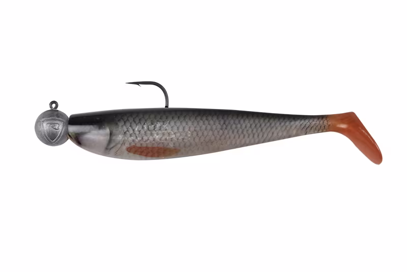 Fox Rage Bulk Loaded Zander Pro Shad 7.5cm Ultra Natural Roach 1/0 5g 40pcs