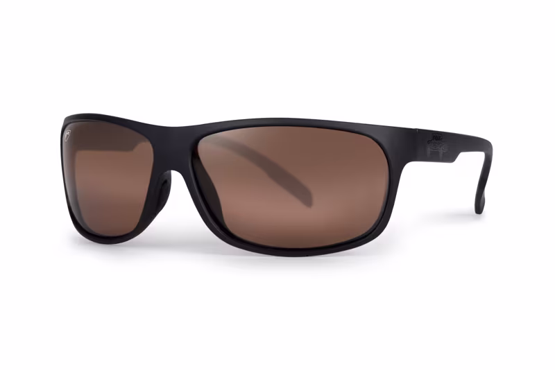 Fox Rage Matt Black Wrap Brown Lens Eyewear