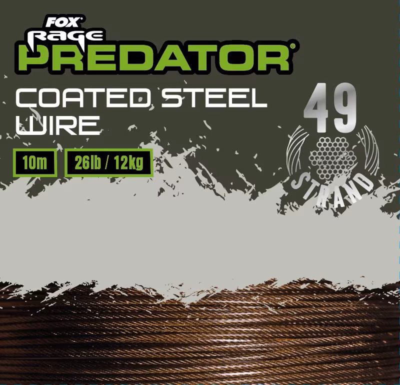 Fox Rage Predator 49-Strand Coated Steel Wire