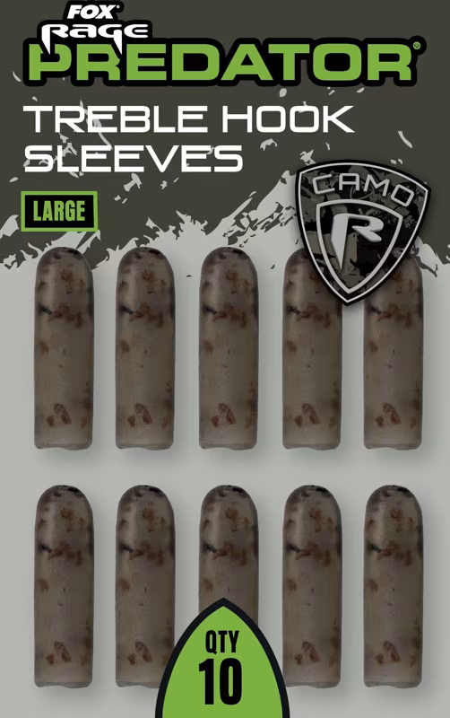 Fox Rage Predator Camo Treble Hook Sleeves