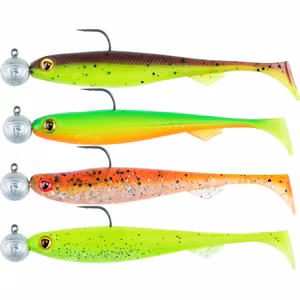 Fox Rage Slick Shad UV Mixed Colour Packs Loaded Head 2