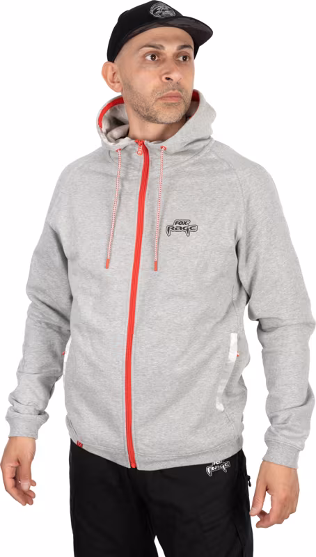 Fox Rage Voyager Zip Hoody Light Grey 2XL