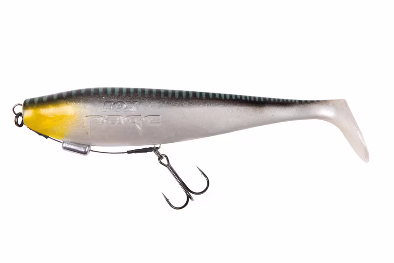 Fox Rage Zander Pro Shad 18cm 7" Loaded UV Silver Halo