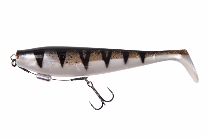 Fox Rage Zander Pro Shad 16cm 6.3" Loaded UV Glitter Perch
