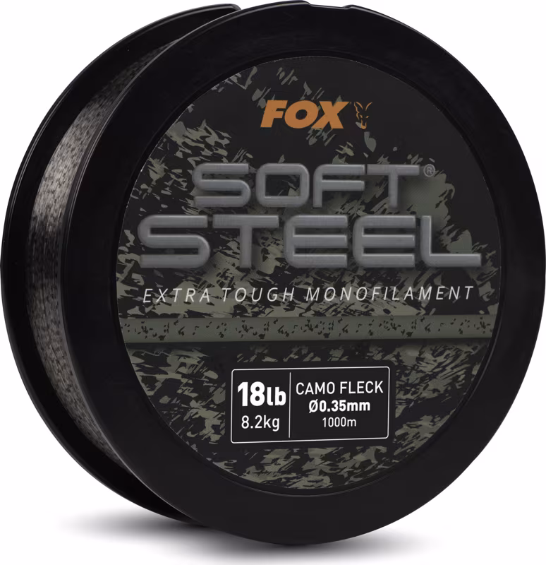 Fox Soft Steel Fleck Camo Mono 18lb 8.2kg 0.35mm 1000m