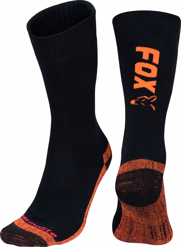 Fox Thermolite Long Sock black orange