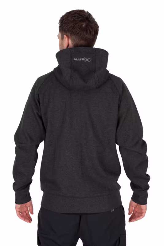 Matrix Charcoal Marl Zip Hoody