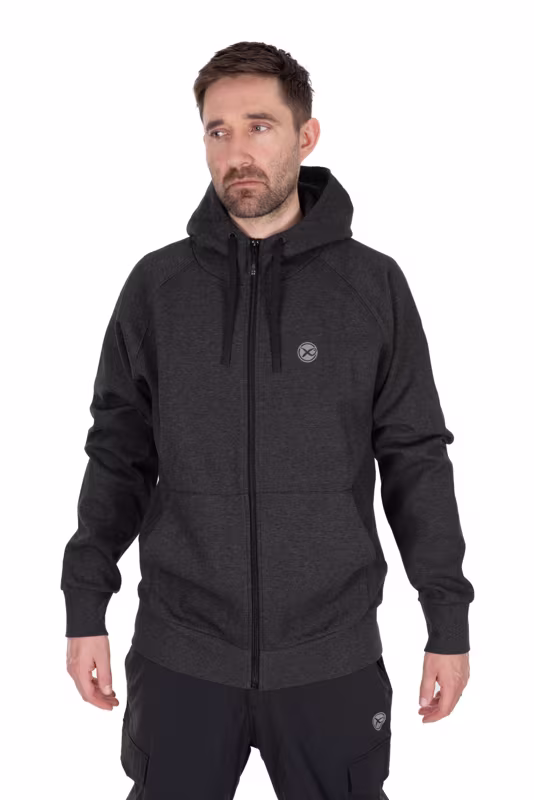 Matrix Charcoal Marl Zip Hoody XXL