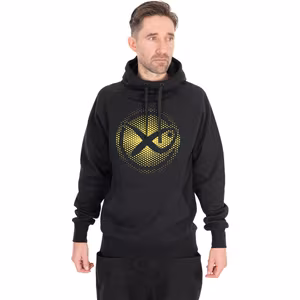 Matrix Large Fade Logo Hoody - Black/Lime