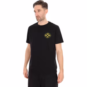 Matrix Large Fade Logo T-Shirt - Black/Lime